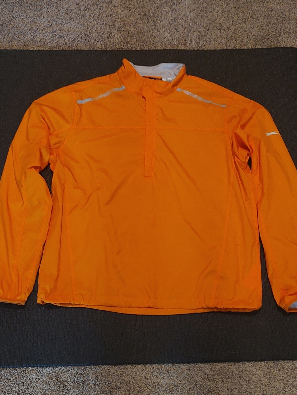 Slazenger Men's Bright Orange And Grey Pullover Windbreaker